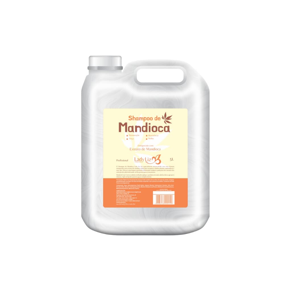 Shampoo Mandioca Força e Brilho Profissional 5 Litros