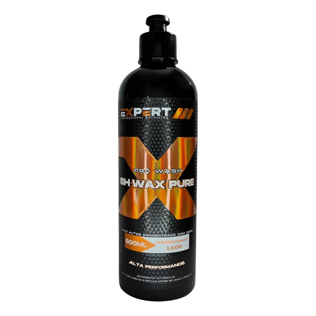 Shampoo Expert SH Wax Pure 500ml Automotivo Com Cera Limpeza Concentrado Brilho Intenso Lava Autos Car Care Detail Autom