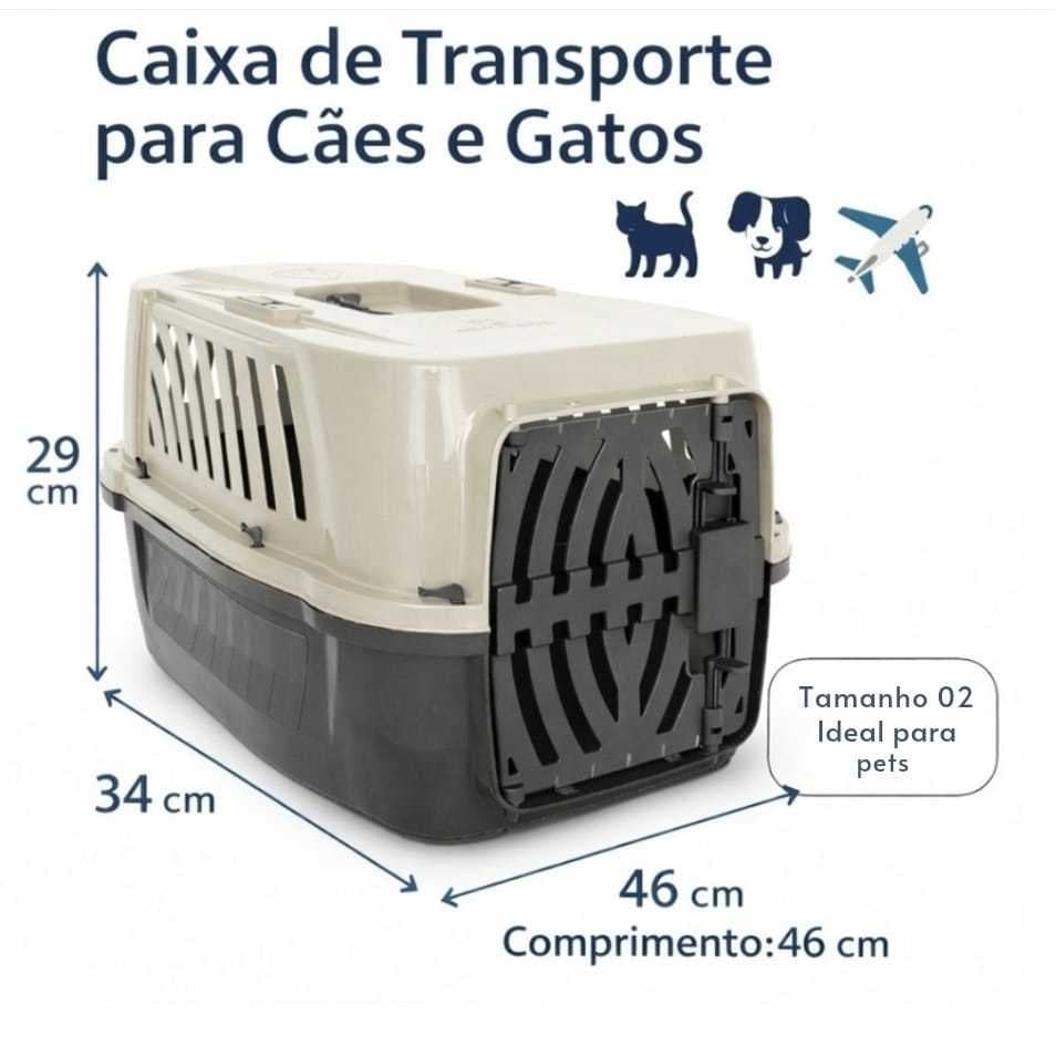Caixa Transporte Para Cães E Gatos Alvorada N2 NOVO MODELO ENVIO IMEDIATO PROMOÇÃO