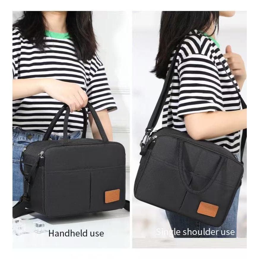Bolsa Térmica Tecido Oxford Portátil Impermeável Multifuncional Grande Capacidade Para Viagem, Piquenique,TrabalharALINA