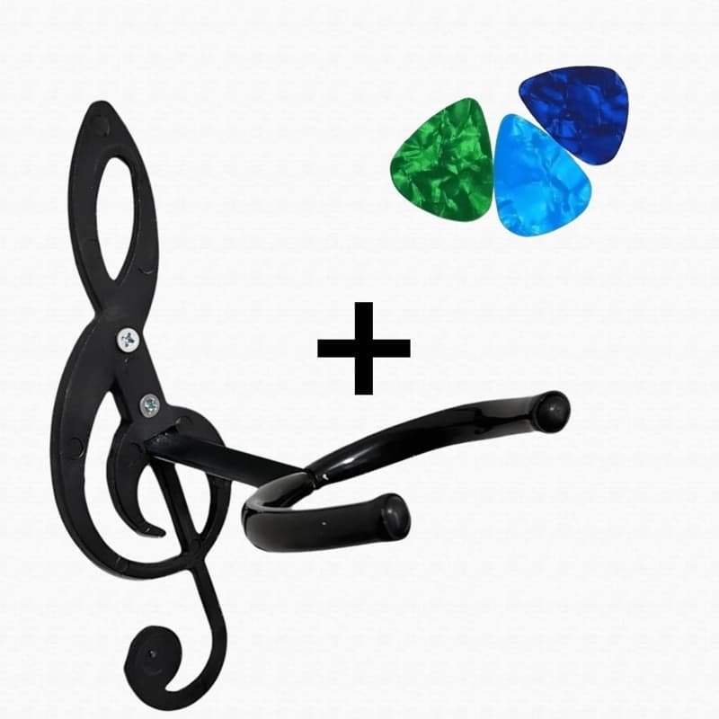 Suporte de parede p/ Violão, cavaquinho, guitarra, baixo, ukulele