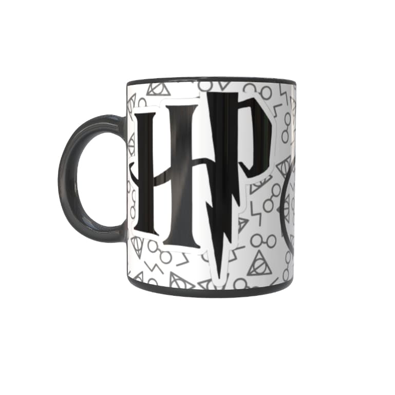 Caneca Personalizada Harry Potter Preta 325ml