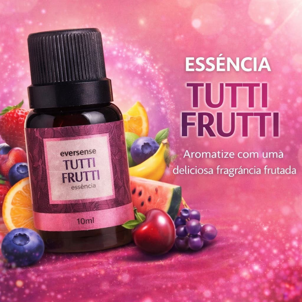 Essência Tutti Frutti 10ml Aromatizador Difusor Umidificador Eversense