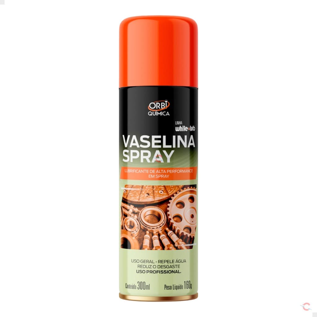 Orbi Química Lubrificante Spray Vaselina 300mL Alta Performance