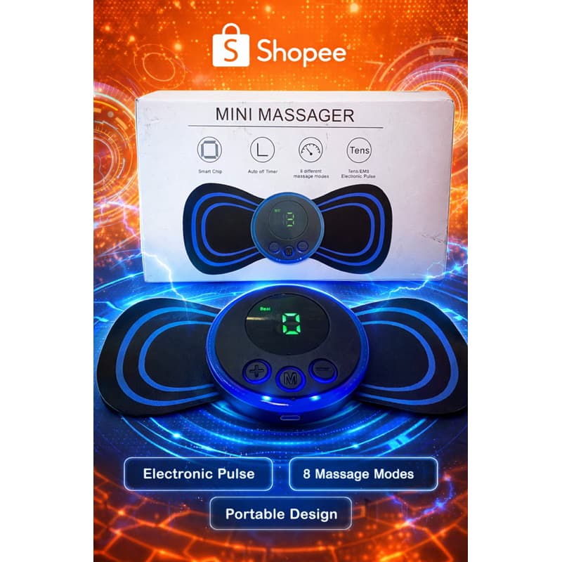 mini massageador elétrico  e  recarregáveis portátil alivio imediato da dor  #massagem