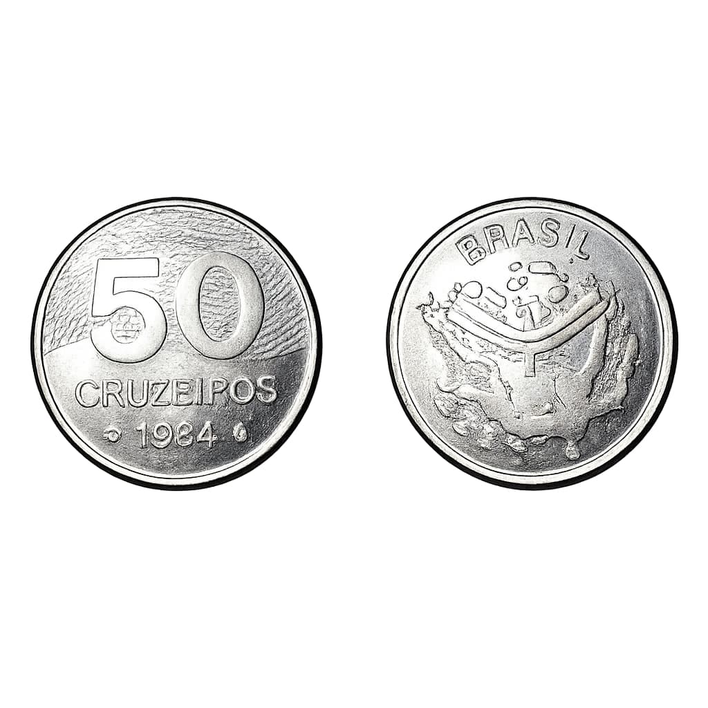 Moeda Antiga de 50 Cruzeiros 1981-1986