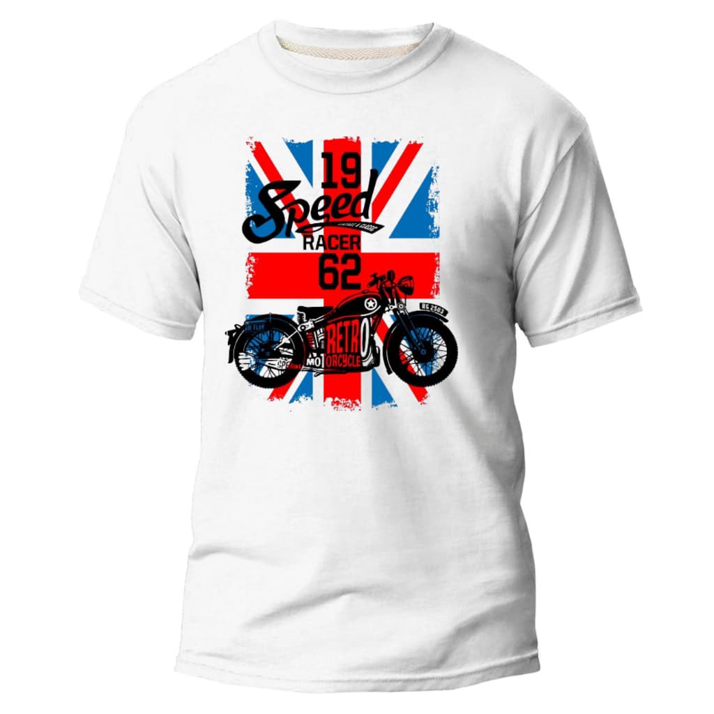 Camiseta Moto Speed Adulto Unissex 100% Algodão