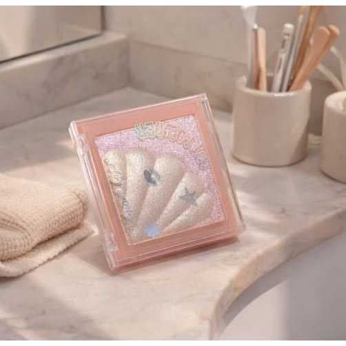 Blush e Iluminador em 2 em 1 Art Powder  Amor Anjo em uma só paleta