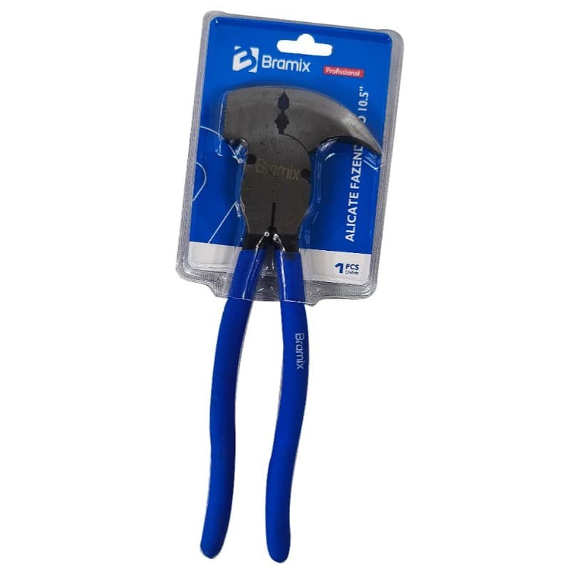 Alicate Fazendeiro 10.5'' Corte Cerca Arame Grampo Martelo Profissional Multifunção