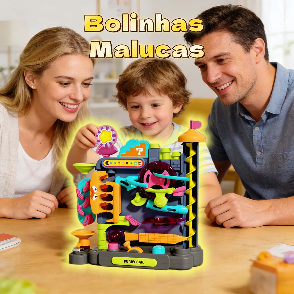 Brinquedo de Desafio: Pista de Obstáculos para Bolas Brinquedos educativos para crianças