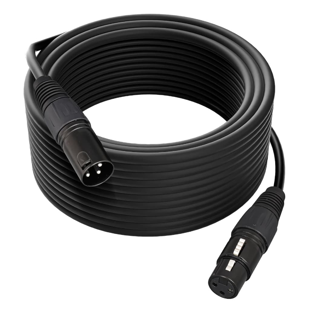 Cabo de microfone XLR macho e fêmea de 6m - Cabo XLR profissional balanceado de dados-6m