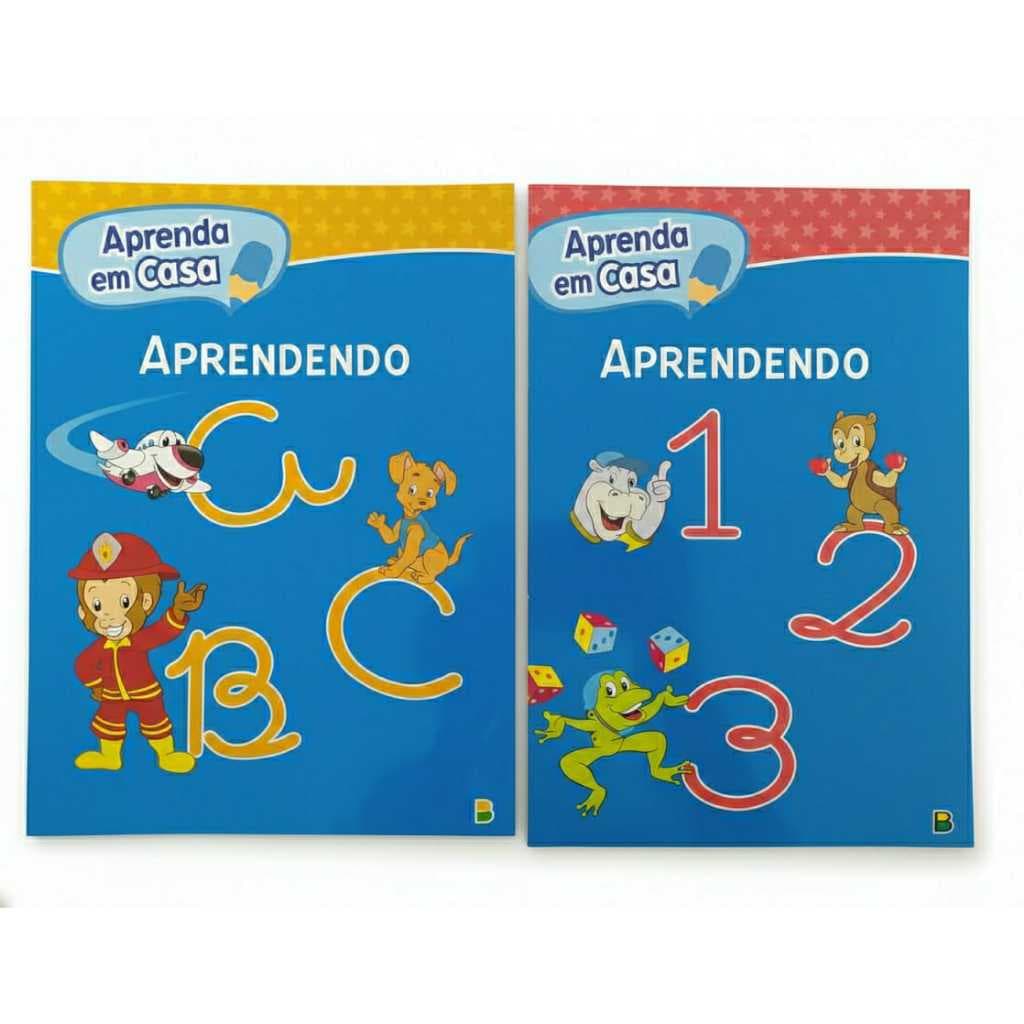KIT COM 2 LIVROS ALFABETIZAÇÃO E APRENDENDO OS NÚMEROS