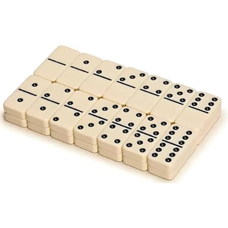 Jogo de Dominó Profissional de Osso com 28 Peças – Luxo, Tradicional e Resistente, Acompanha Estojo