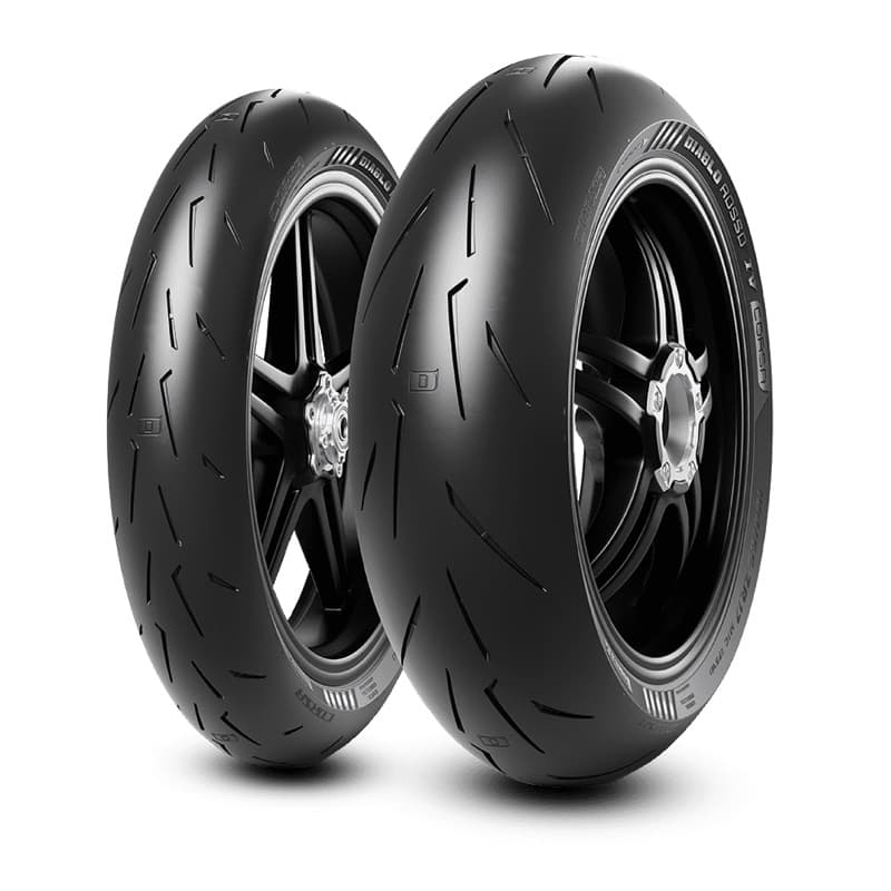 Par Pneus Rosso 4 Corsa 120/70-17+200/55-17