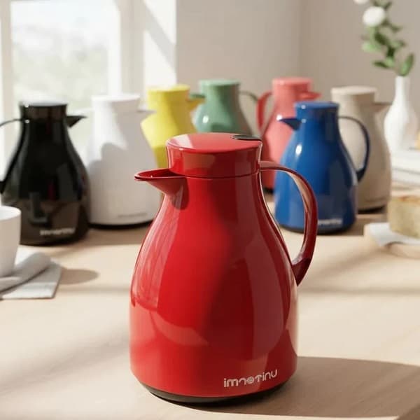 Garrafa Térmica de café Paris Bule 500 ML Para Café Chá Linha Premium Gatilho Unitermi