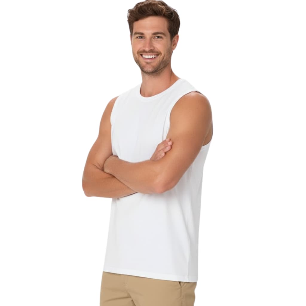 Regata Basica Masculina Malwee Original Algodao
