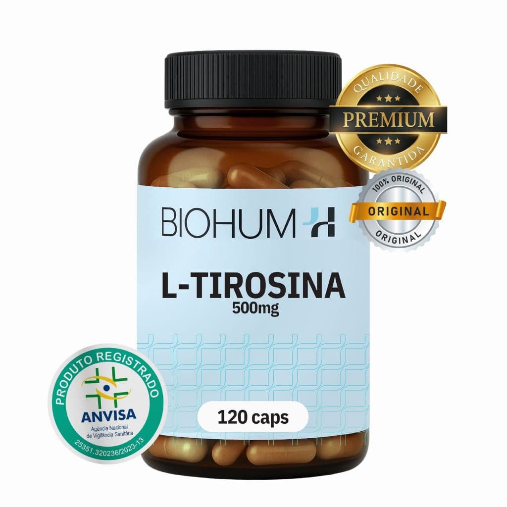 L- Tirosina 500mg C/120 Cápsulas
