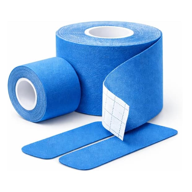 KIT 2 BANDAGENS AZUL ELASTICA TERAPEUTICA, SUPORTE MUSCULAR