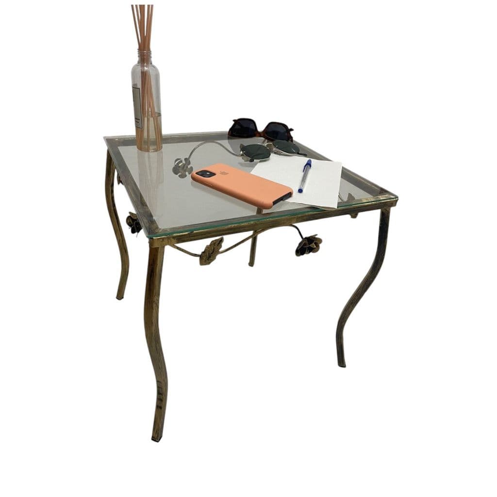 Mesa de centro 50x40x40 flor aparador quadrado nicho suporte mesa de apoio