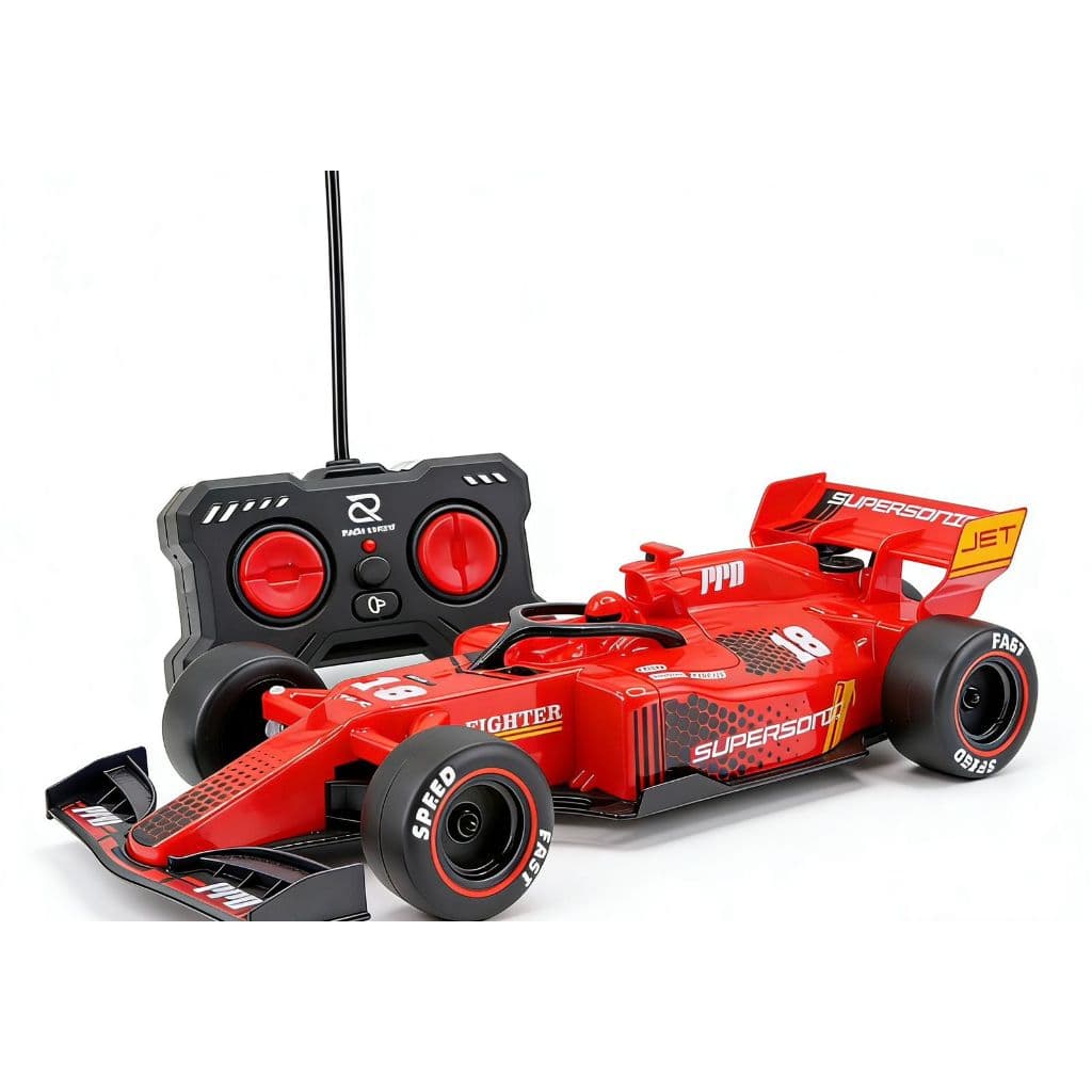 Carrinho Controle Remoto Recarregável Formula1 Solta Fumaça CONTROLE TOTAL + Pilhas