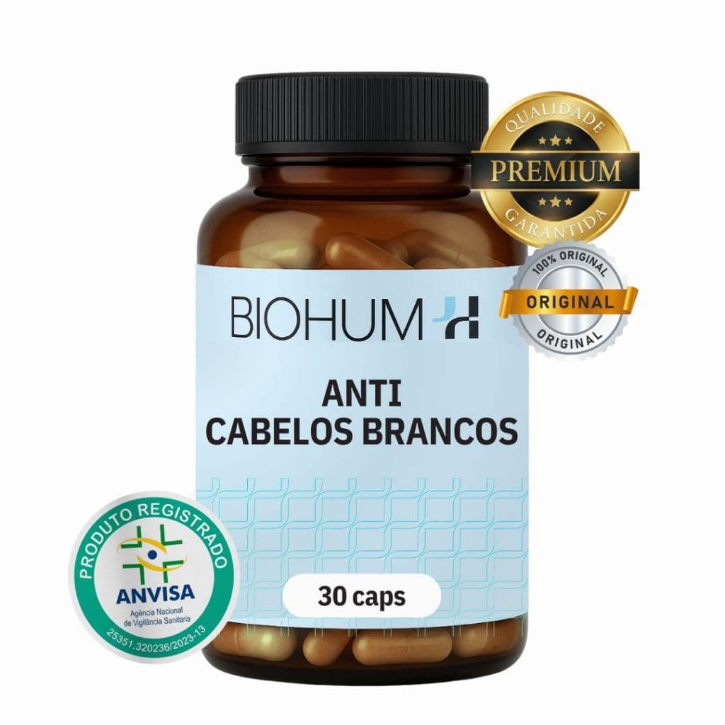 Composto Anti Cabelos Brancos 30  ou 60 cápsulas