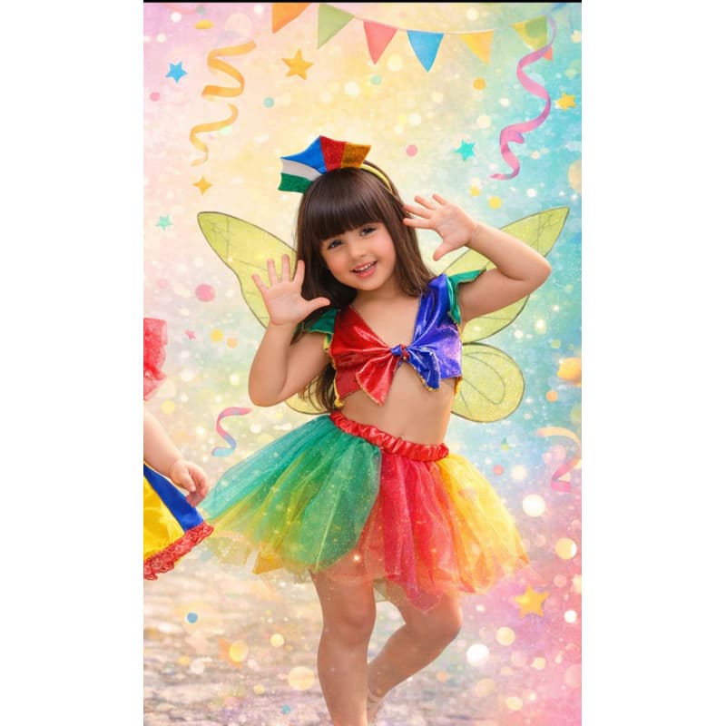 conjunto fantasia frevo Carnaval infantil
