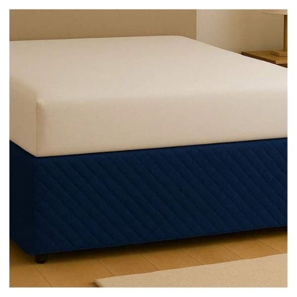 Saia Pra Cama Box Com Elástico Matelado Ultrassônico Tecido Microfibra 1 Peça