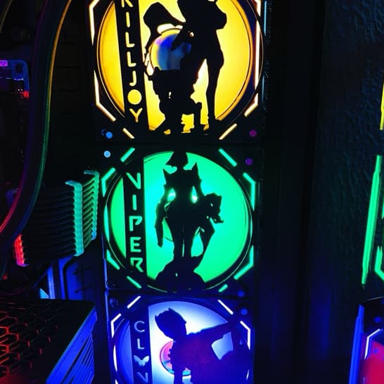 Grade Para Fan Gamer Agentes Valorant Riot Cover Fan