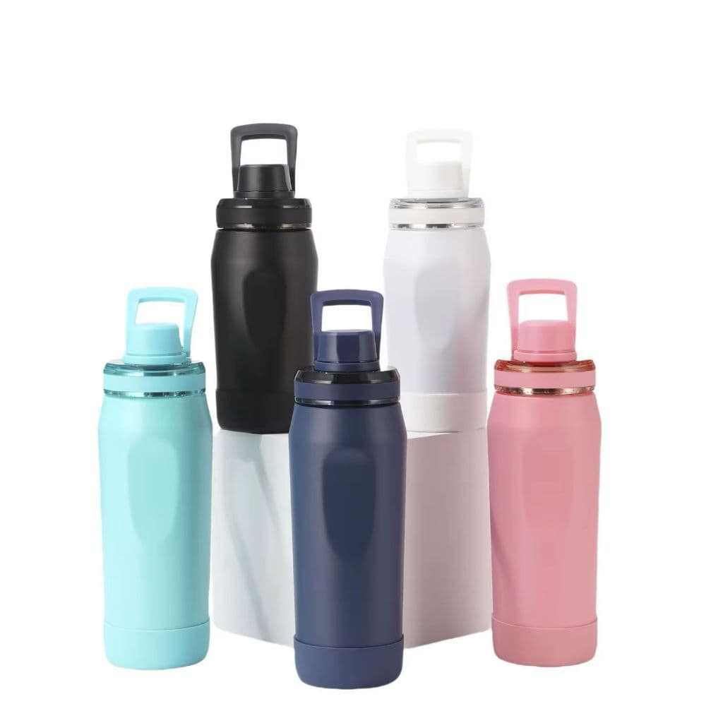 Garrafa Térmica Aço Inox Premium 350ml 500ml 750ml 1L – Antivazamento | Conserva Quente e Frio por Horas