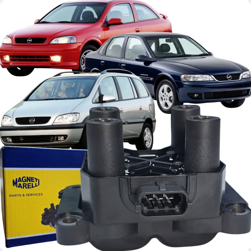 Bobina De Ignição Astra Vectra Zafira 2.0 2.2  3 Pinos Magneti Marelli