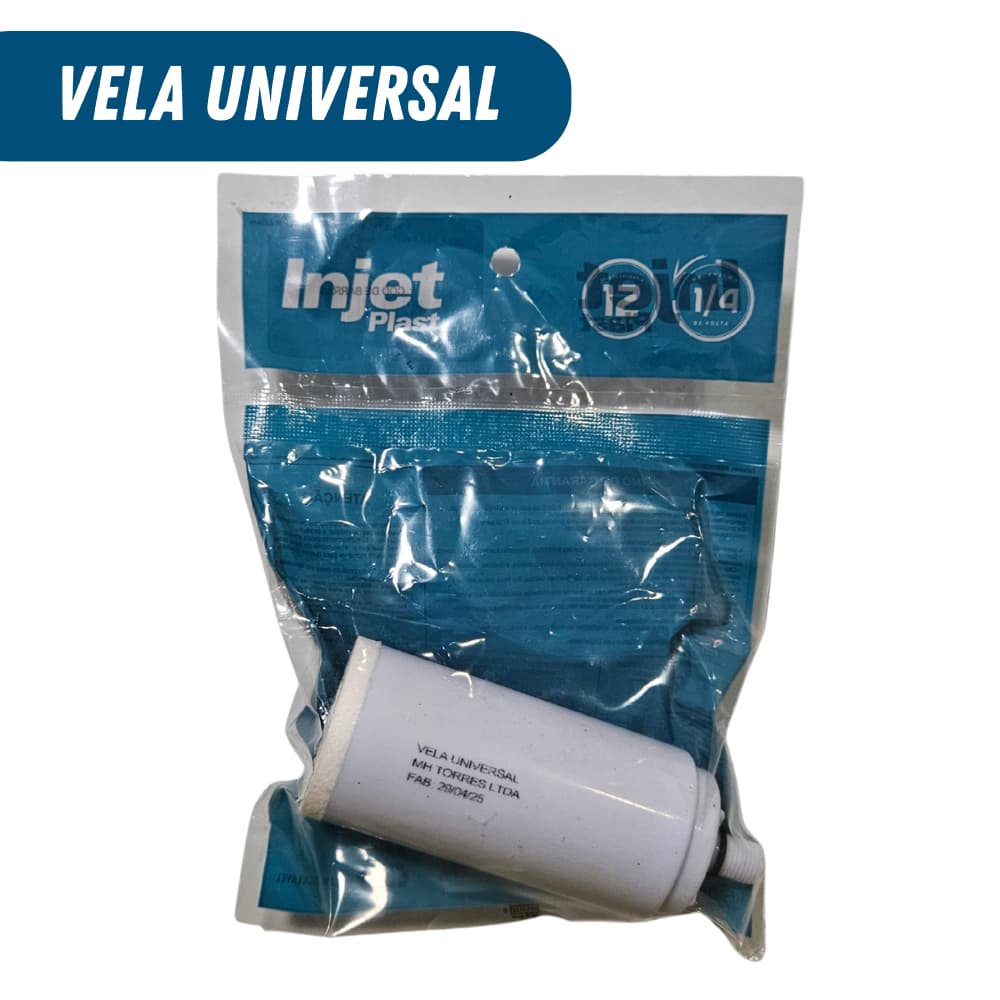 Vela De Filtro Universal Injet Plast Mart Plast | Refil Purificador Torneira | Filtro Água Bom e Barato