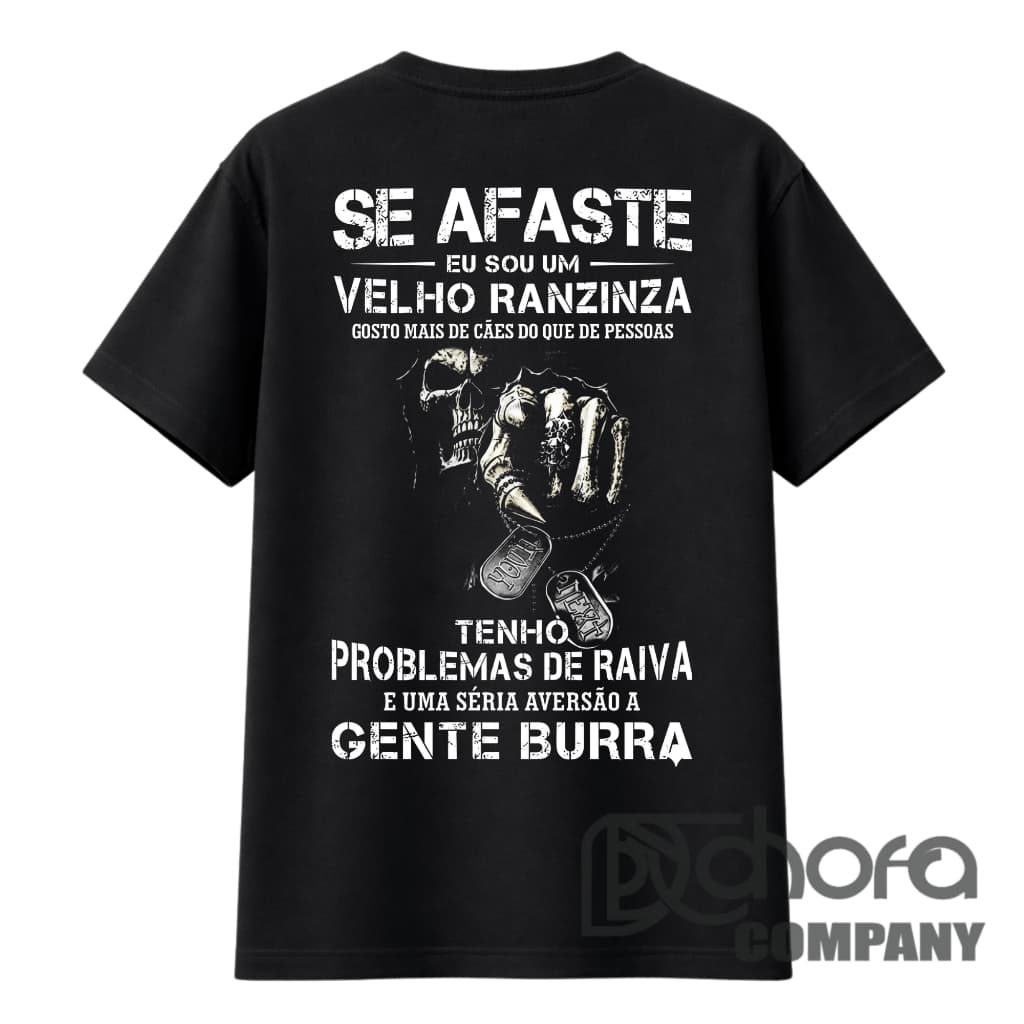 Camisete Velho(a) Ranzinza, Camisa Velho Ransinsa, Camiseta com Frases, Camisa, Camiseta Rock.