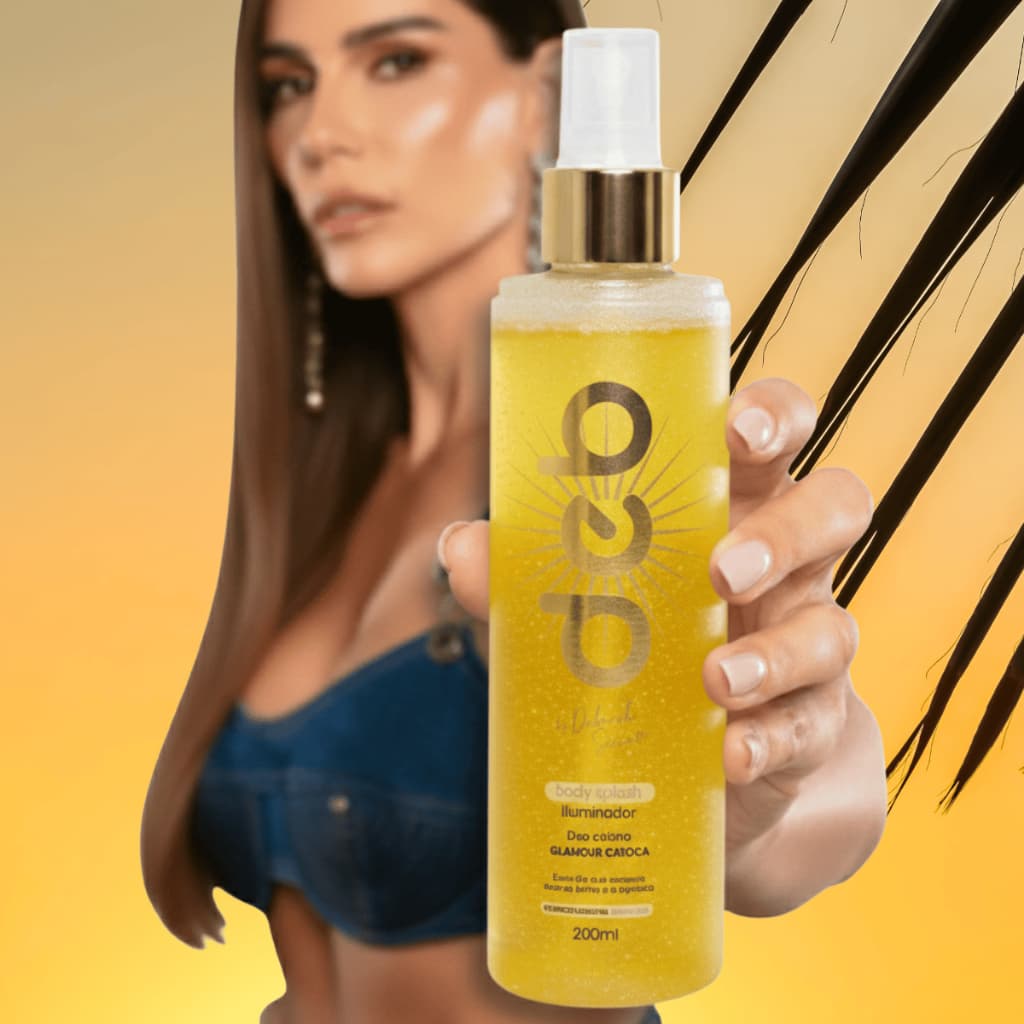 Body Splash Iluminador Glamour Carioca 200ml Deborah Secco Aroma Suave