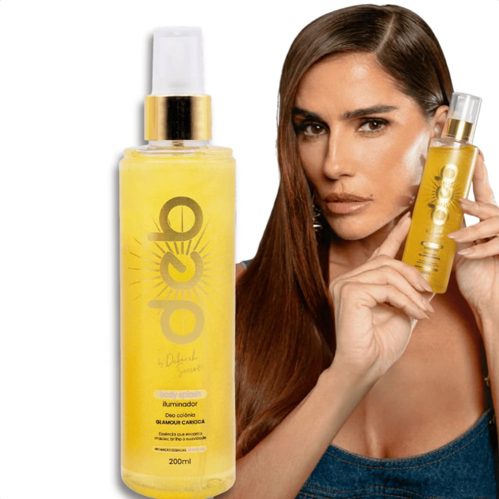 Body Splash Iluminador Glamour Carioca Deborah Secco 200ml Fragrância Leve