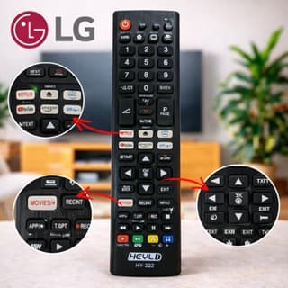 Controle Remoto Smart TV LG Universal HY-322