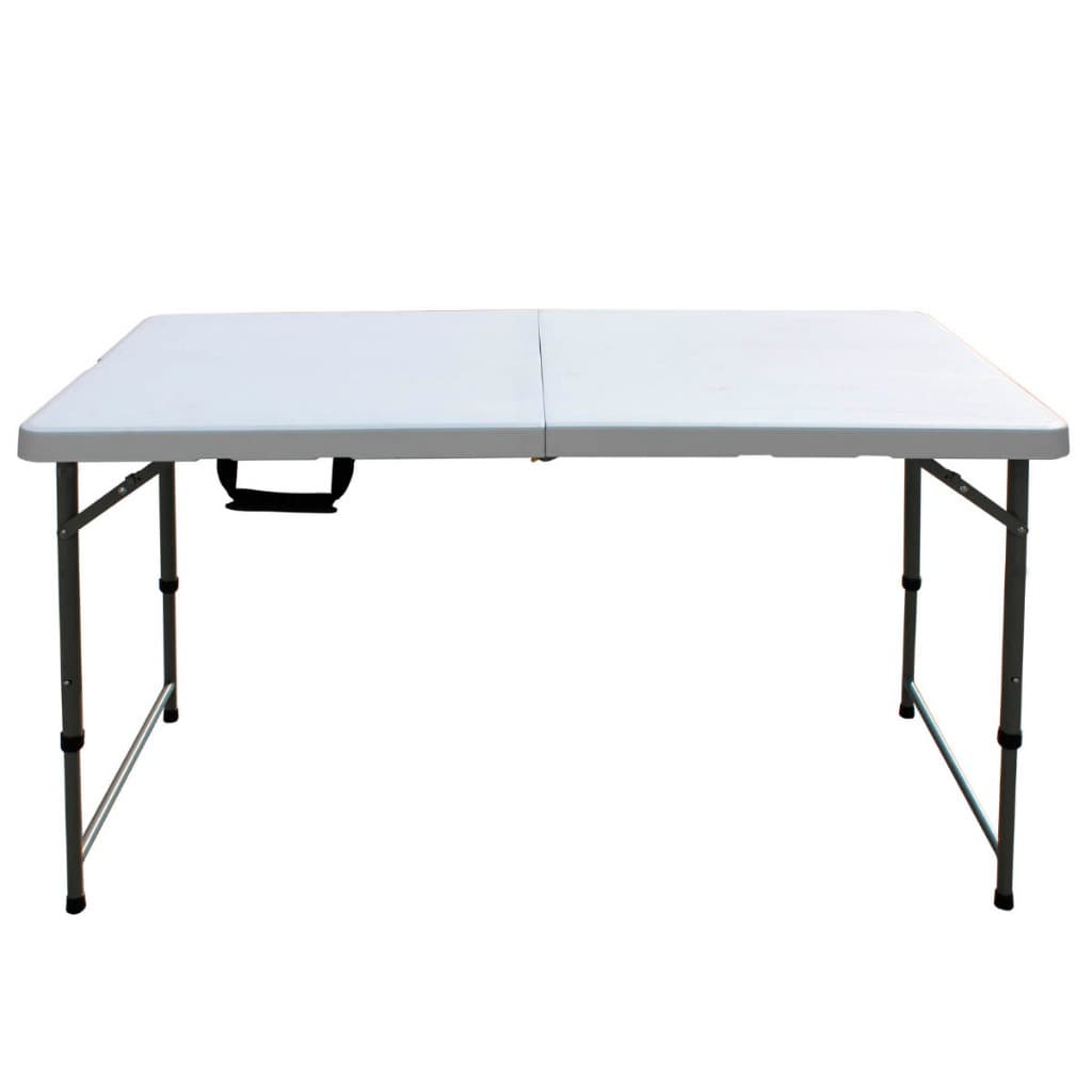 Mesa de Camping Praia Dobrável 122x61 para 4 Pessoas em Aço e Vira Maleta Importway IWMCD