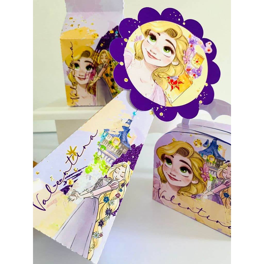 Pegue e monte Patrulha Enrolados / Rapunzel , personalizado com nome e idade