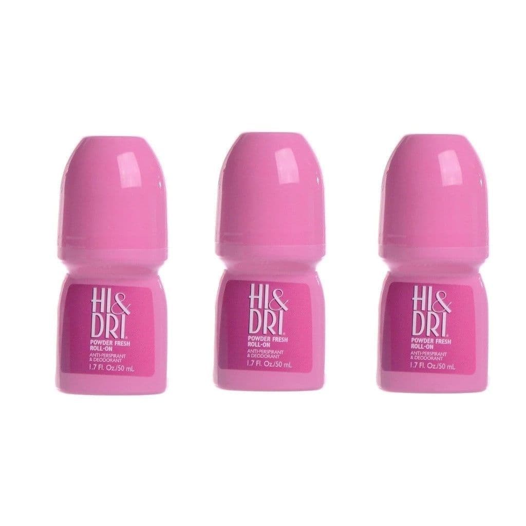 KIT 3 PEÇAS DO Desodorante Powder Fresh Rosa Roll On- Hi Dri 50 ML