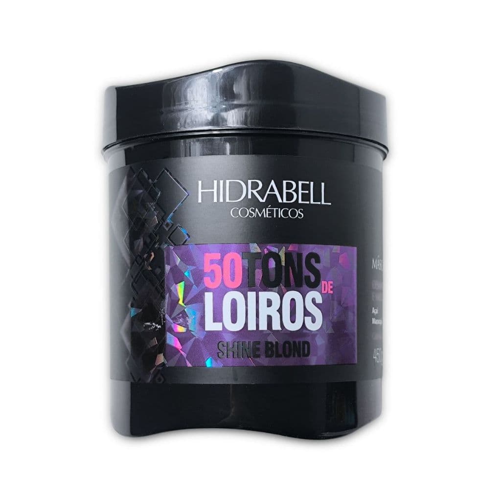 Máscara Matizadora 50 Tons de Loiro 450g Hidrabell Anti Amarelo Shine Blond Hidratação