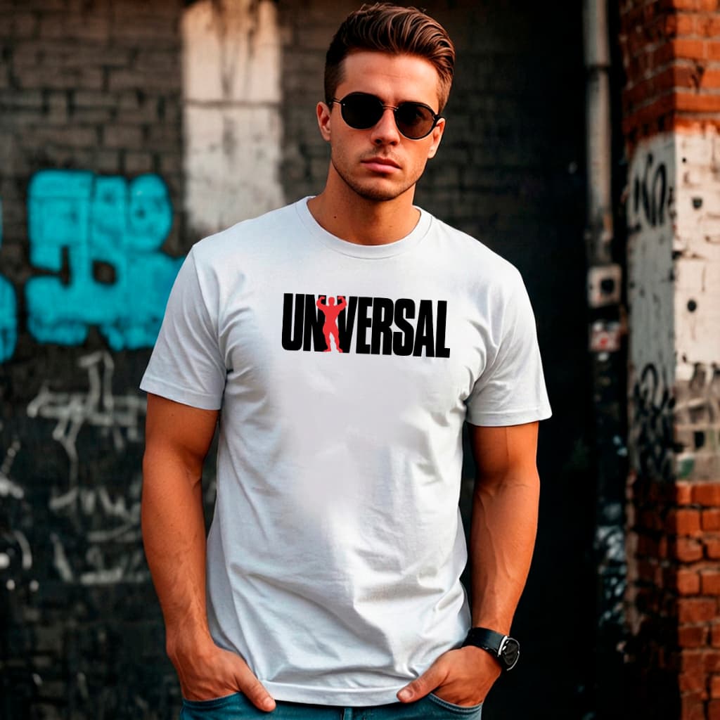 Camiseta Masculina Estampada 100% Algodão Gola Redonda Estilo Urbano Universal