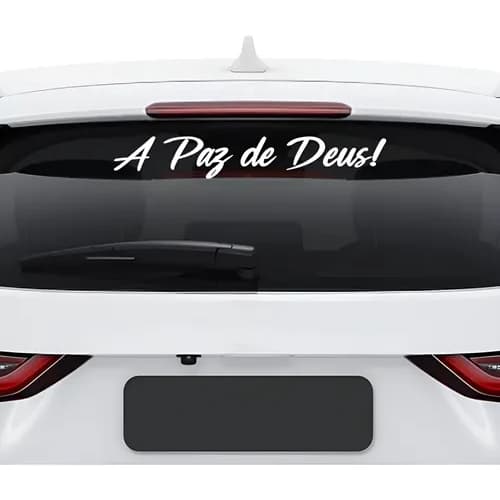 Adesivo A Paz De Deus Cristão Gospel Auto Carro Deus Vidro