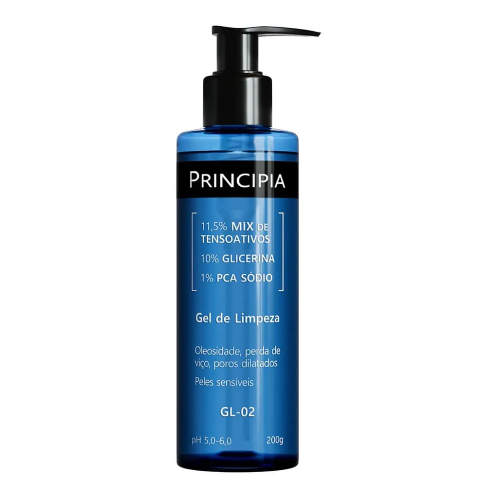 Gel Limpeza Facial GL-02 Principia 200g Aminoacidos Limpeza Profunda e Hidratacao