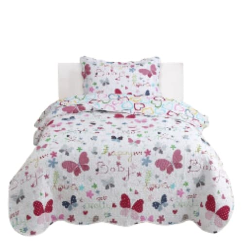 Colcha Cobre Leito Infantil Menina Menino Solteiro 2 Peças Estampas Exclusivas Matelado