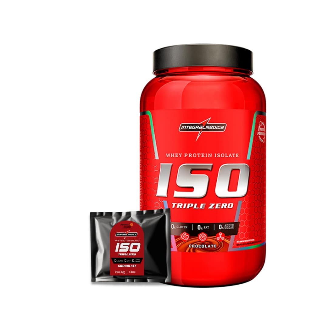 Whey Protein Isolado - Chocolate - Integralmedica - Pacote 30g