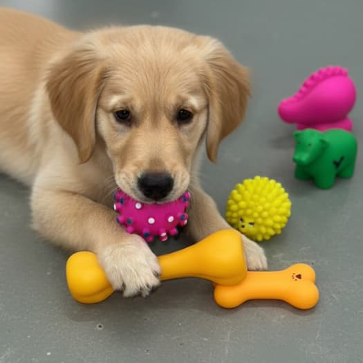Kit de Brinquedos para Cachorros | Mordedor Resistente | Ossinho, Bolinhas e Cordas | Anti Estresse Pets