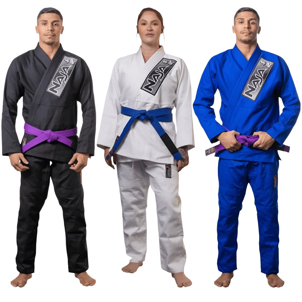 KIMONO JIU JITSU TRANÇADO REFORÇADO PROFISSIONAL BRAVE NAJA