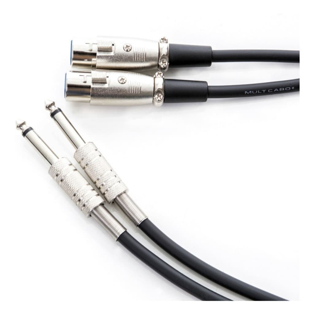 Kit Cabo Xlr/p10 Para Cajón | Canon | Microfone | 5 Metros