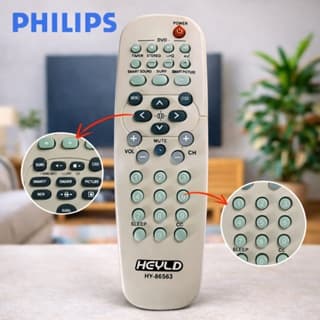 Controle remoto PHILIPS para TV ANTIGA TUBO/DVD86563