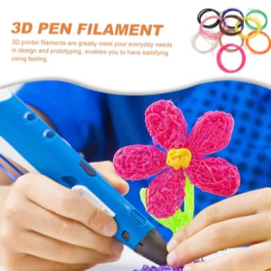 Refil Filamento PLA Kit 20 Rolos 100 M PRA Caneta 3D