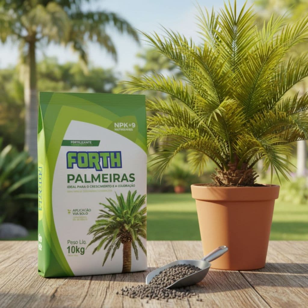 Forth Palmeiras Fertilizante Crescimento saldável saco 10 kg Adubo para palmeira folhagem mais verde